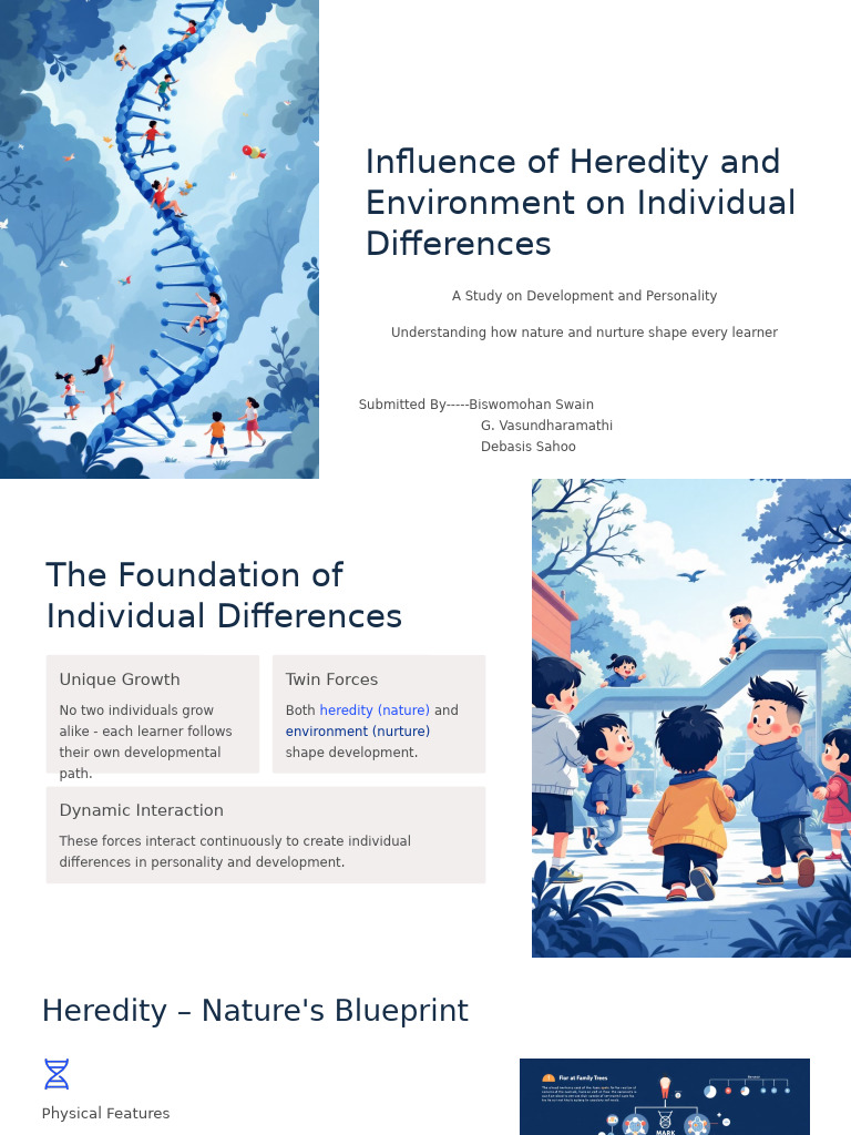 Influence of Heredity and Environment On Individual Differences | PDF ...