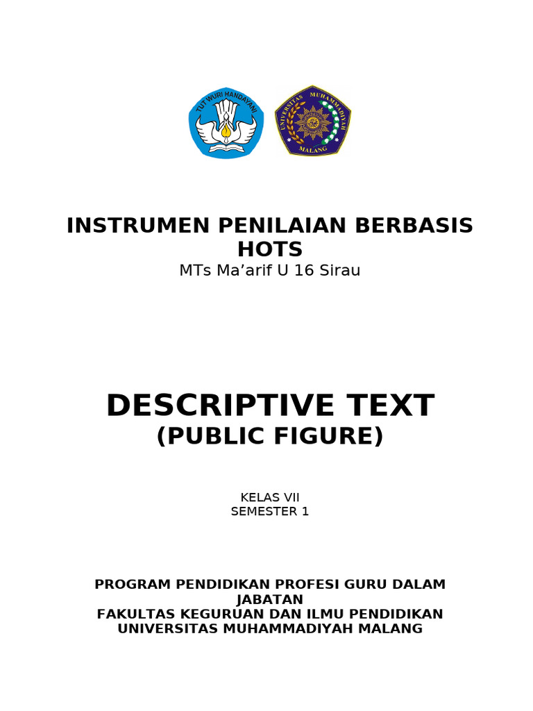 Template Instrumen Penilaian PBL Bambang Kusnandar | PDF