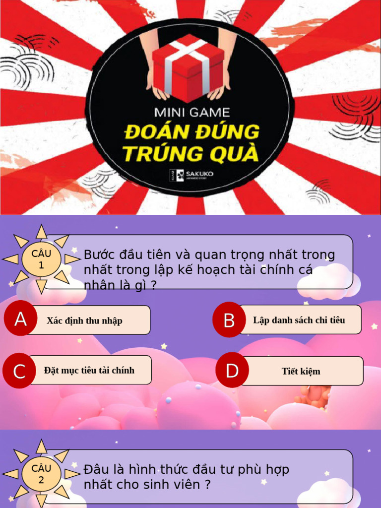 Mini Game - KNTT | PDF