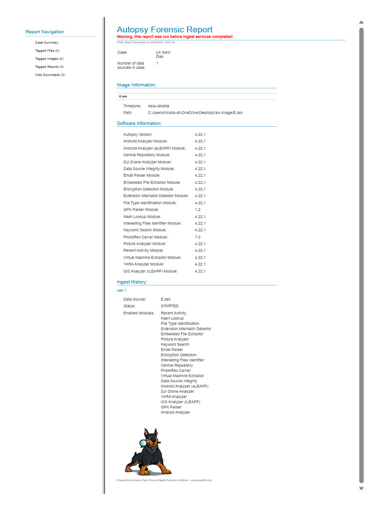 Autopsy Report for Case LK Hard Disk | PDF | World Wide Web | Internet ...