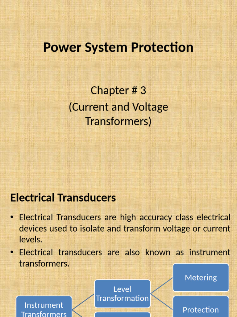 Current and Voltage Transformers Overview | PDF | Transformer ...