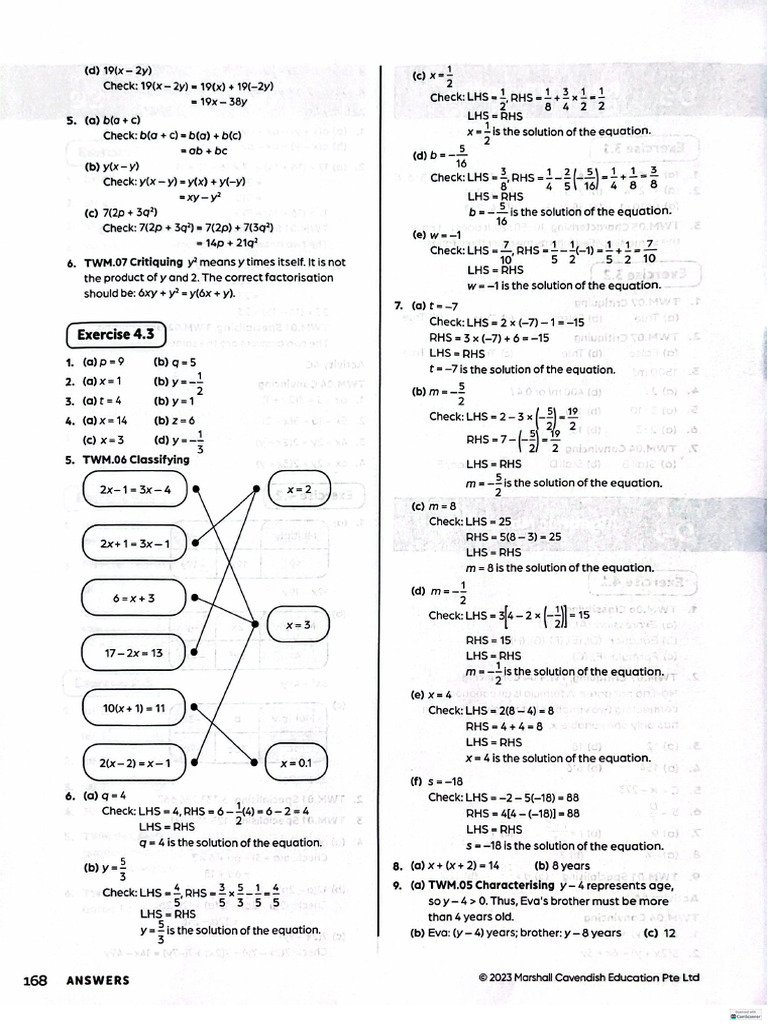 Math 8 Workbook 4 | PDF