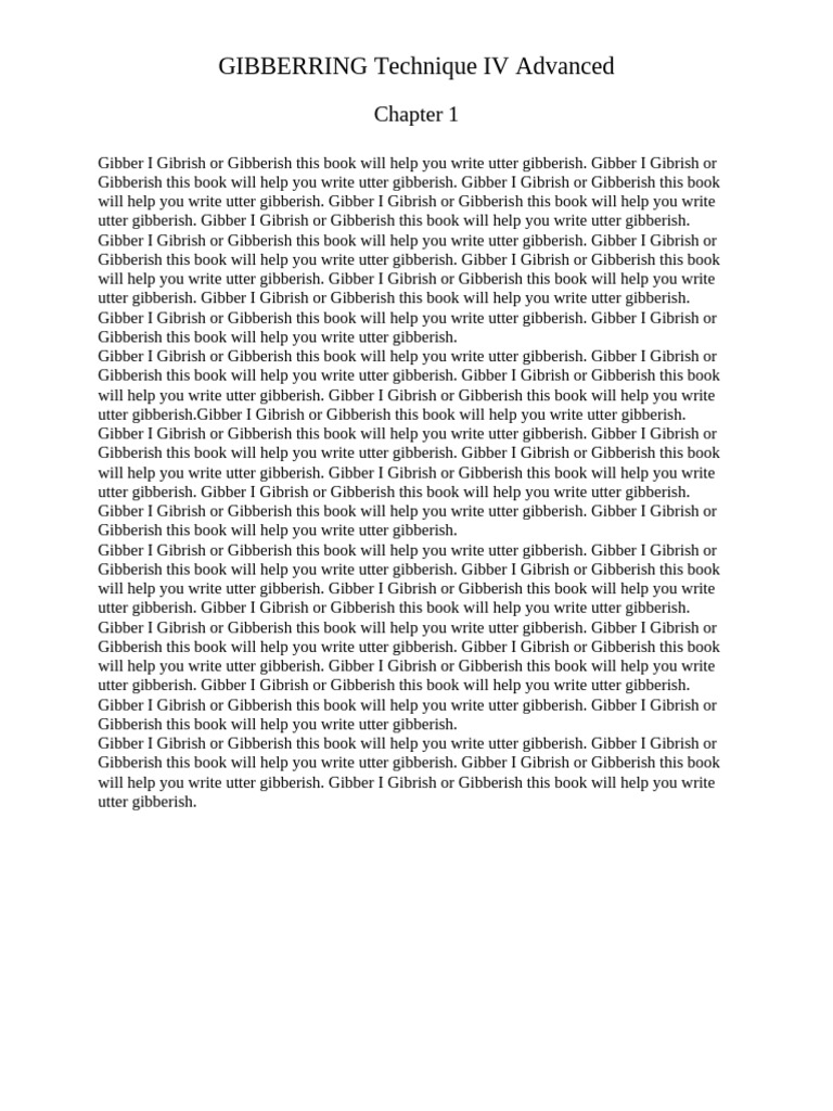 Mastering Gibberish Writing Techniques | PDF | Dialectology | Semantics