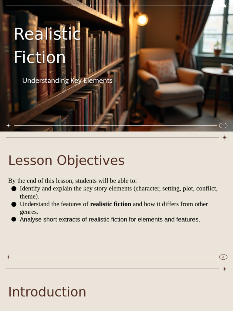 Story Elements & Realistic Fiction | PDF | Narrative | Plot (Narrative)