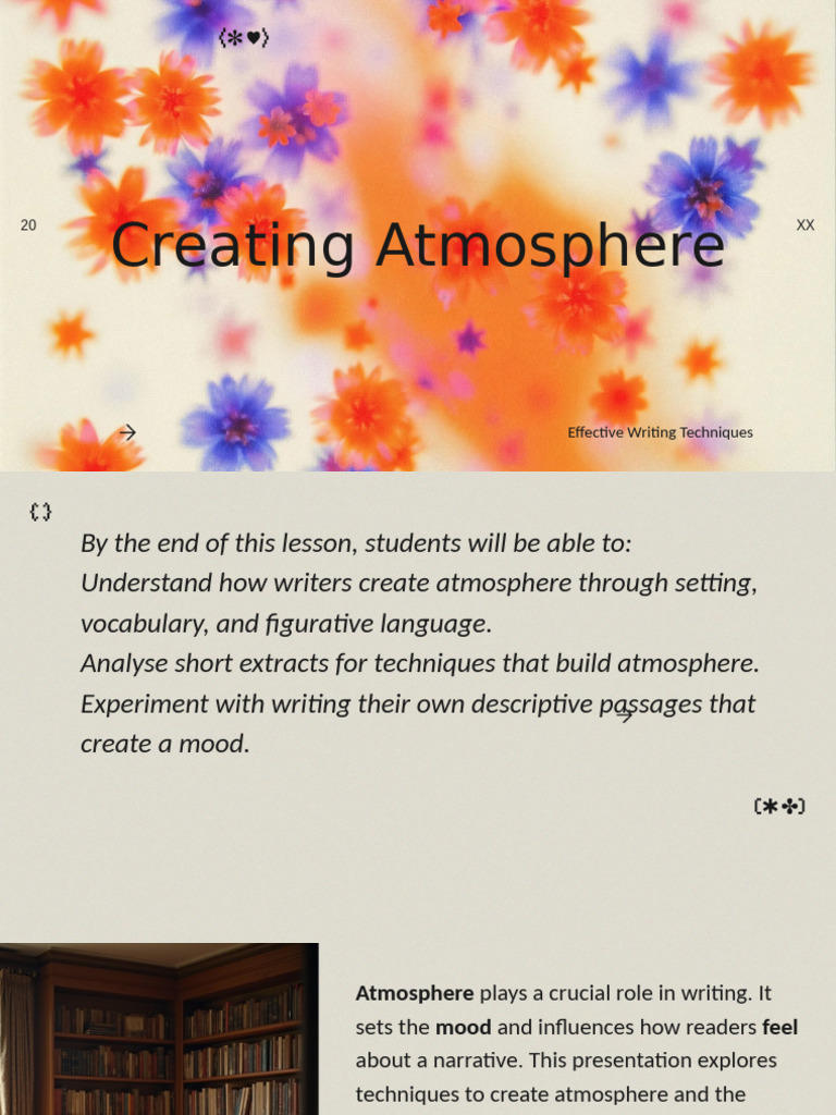 Creating Atmosphere | PDF | Narrative | Experience
