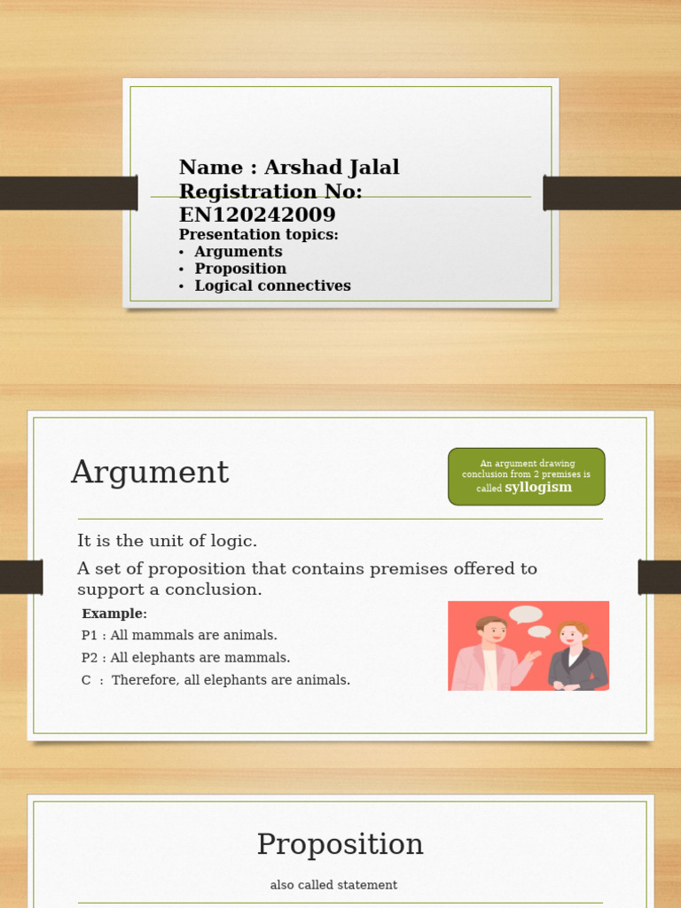Arguments and Logical Connectives | PDF | Argument | Logic