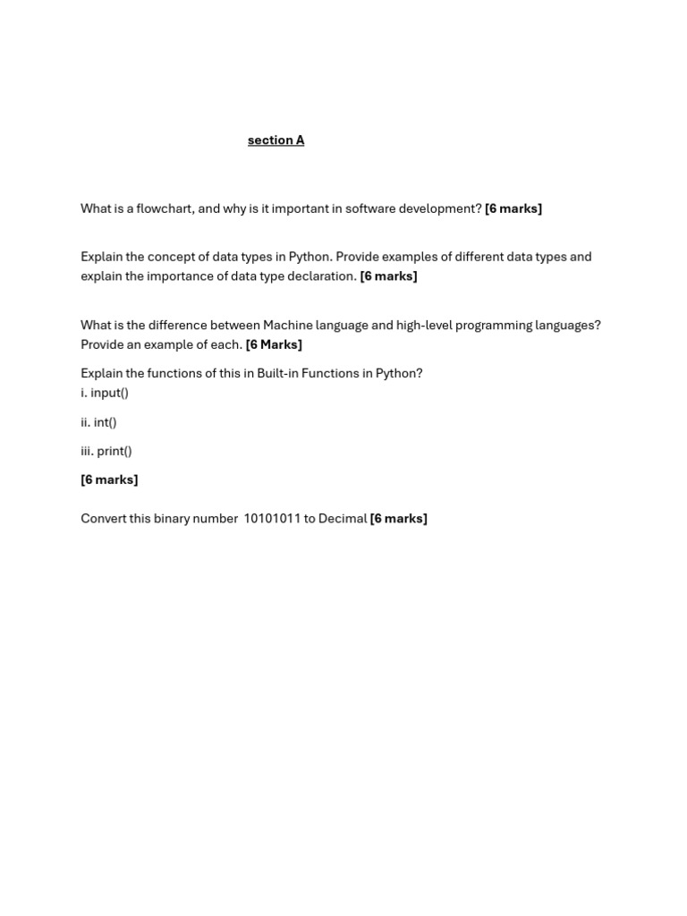 Python Programming Concepts and Examples | PDF