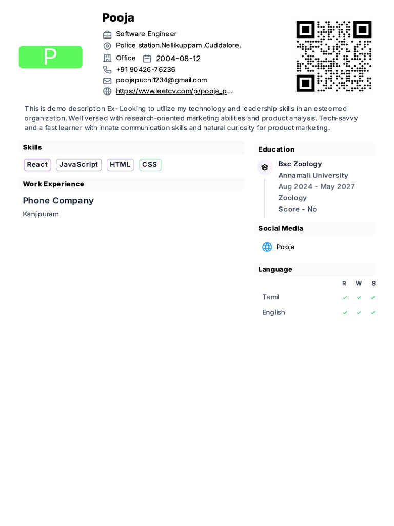 Leet CV | PDF