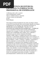 A IMPORTÂNCIA DO ESTUDO DA PSICOLOGIA NA FORMAÇÃO DO PROFISSIONAL DE ENFERMAGEM