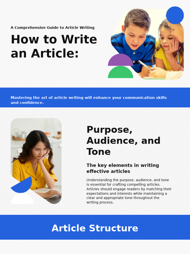 Article Writing Essentials Guide | PDF | Rhetoric | Cognitive Science