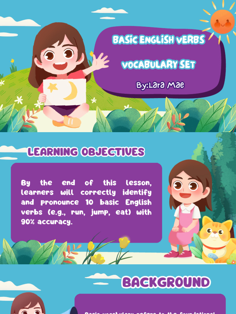 Essential Basic English Verbs Guide | PDF