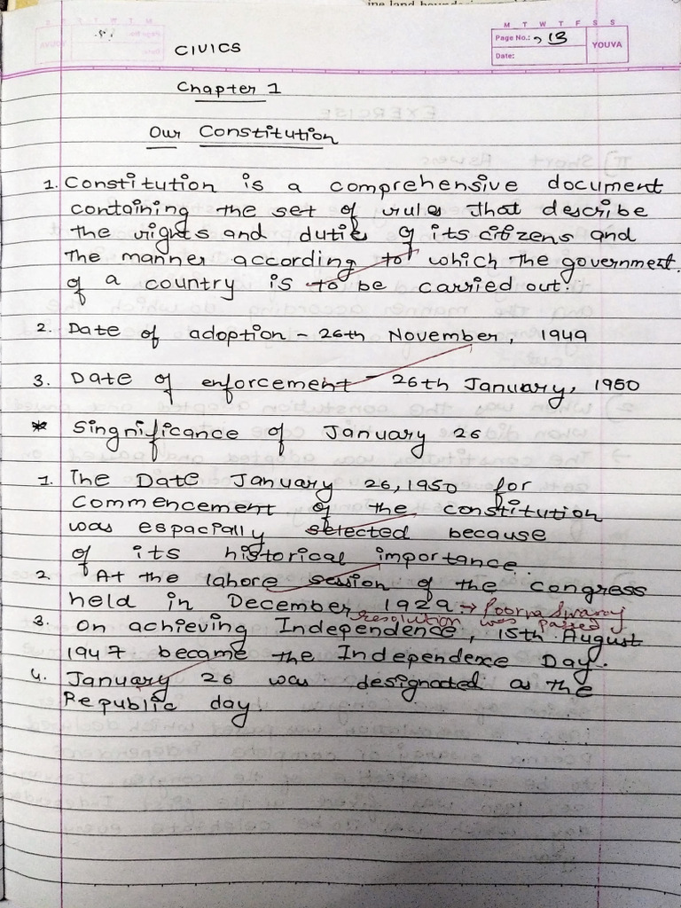 Civics All Chapter Notes | PDF