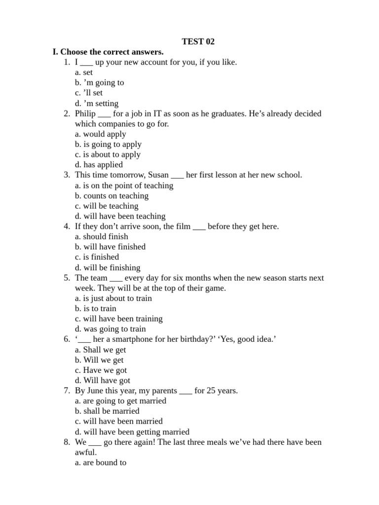 Monthly Test Instructions for Students | PDF