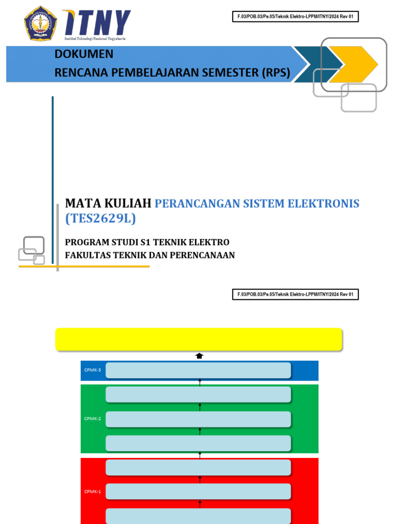 RPS Perancangan Sistem Elektronis ITNY | PDF