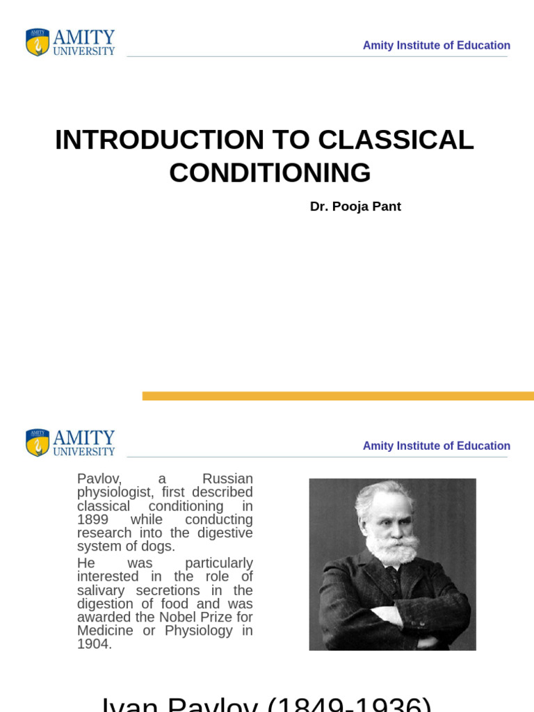 Understanding Classical Conditioning | PDF | Classical Conditioning ...