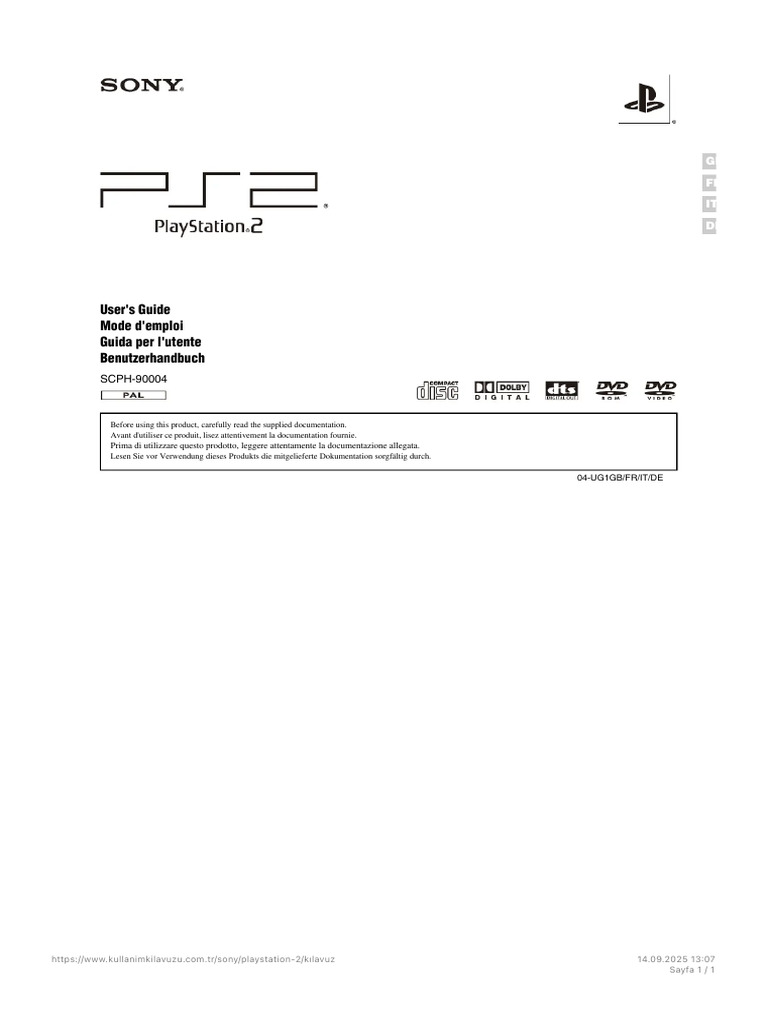 Kullanım Kılavuzu Sony PlayStation 2 (166 Sayfalar) 2 | PDF