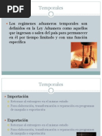 Regímenes Temporales