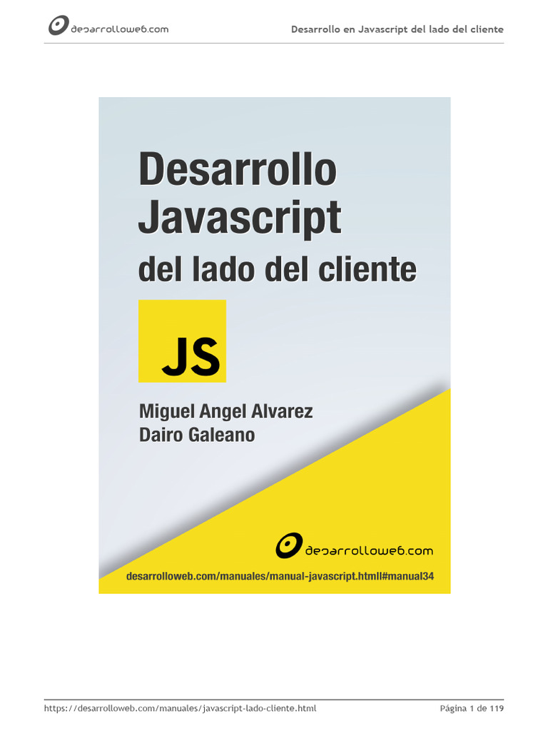 Desarrollo en Javascript Del Lado Del Cliente | PDF | Modelo de objeto ...