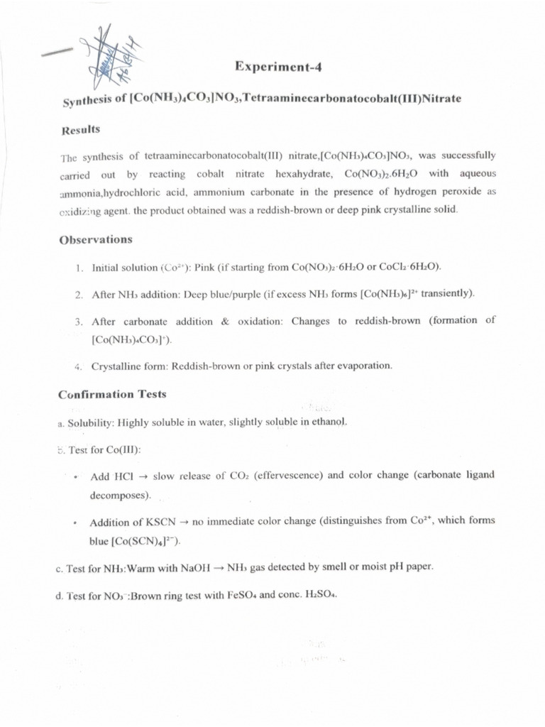 Experiment 4 and 5 | PDF