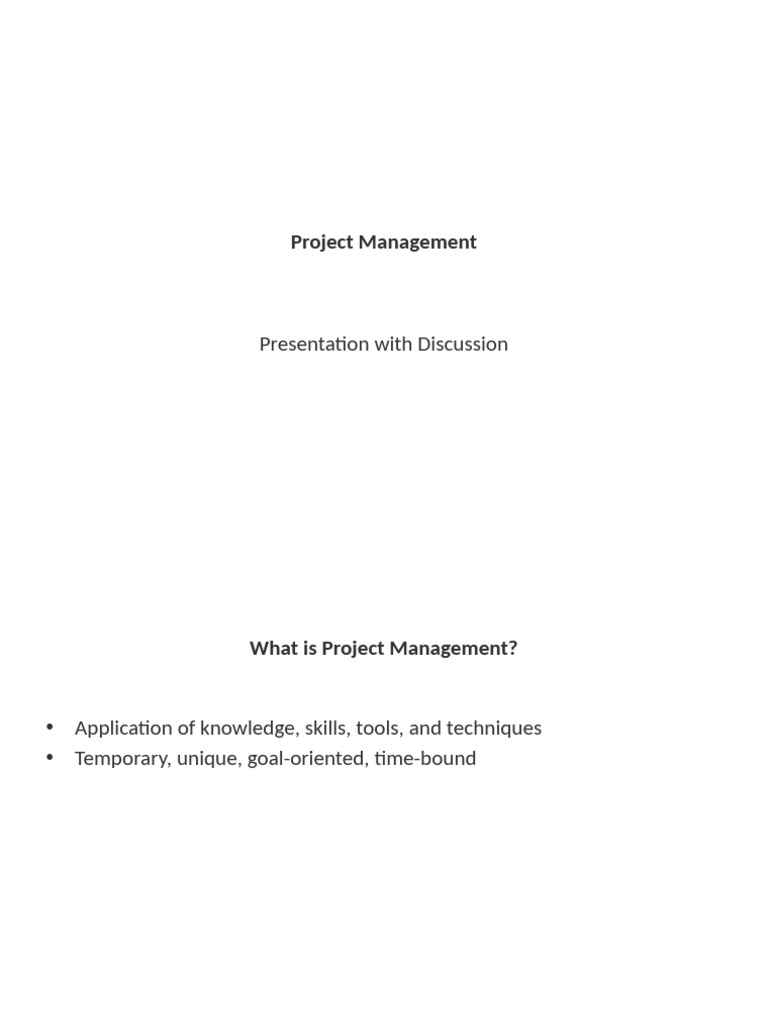 Project Management Presentation Styled | PDF