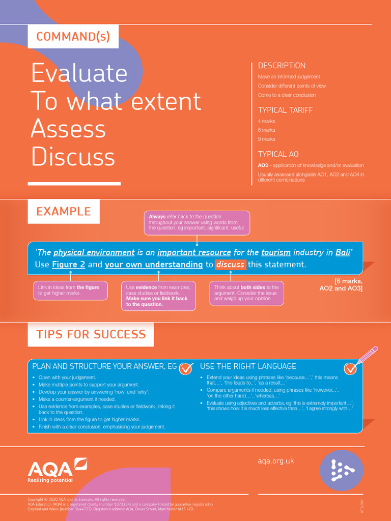 Understanding AQA Command Words | PDF | Argument | Knowledge