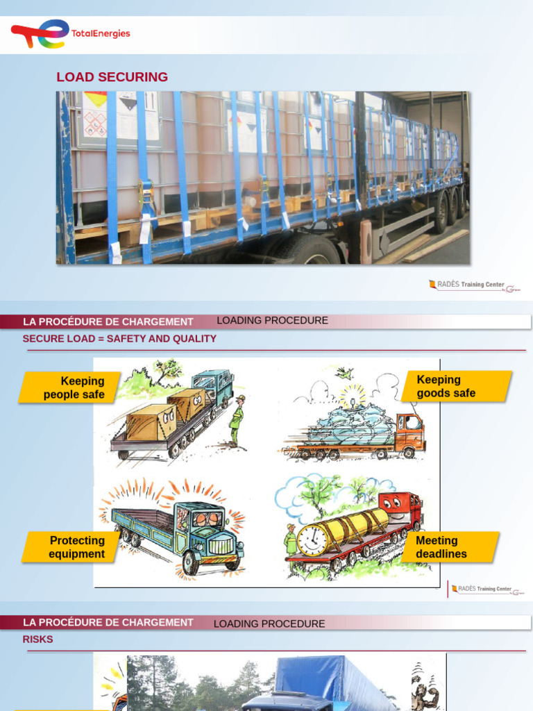 Load Securing Procedures and Methods | PDF | Friction | Force