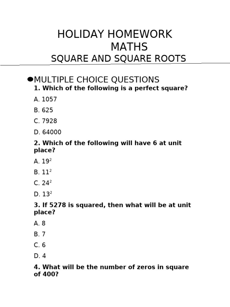 Simplifying Square and Square Roots | PDF | Number Theory | Elementary ...