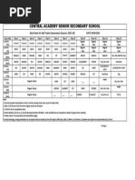 2025-26 Half Yearly Exam Schedule | PDF
