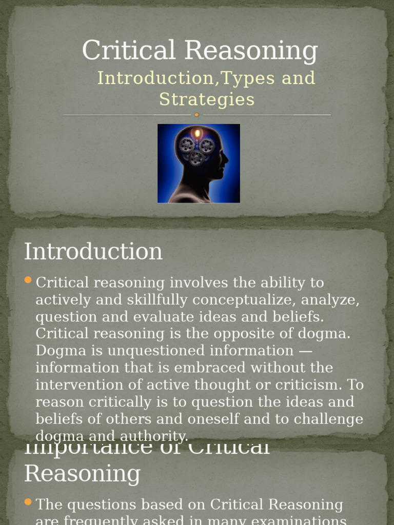 Mastering Critical Reasoning Strategies | PDF | Argument | Critical ...