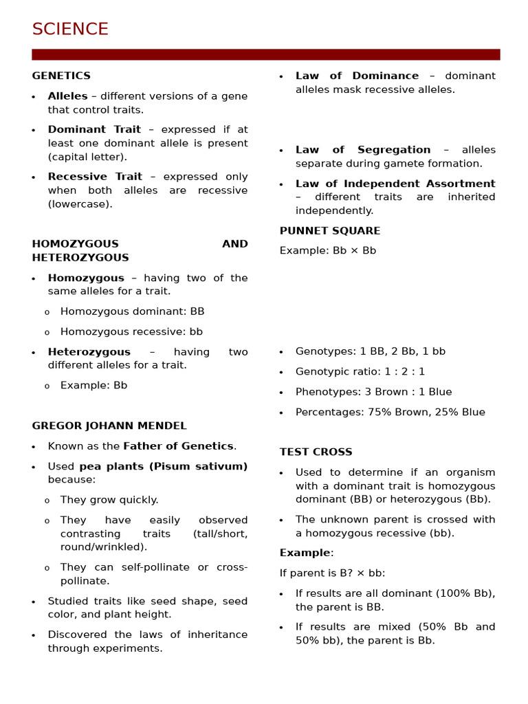 Understanding Genetics and Inheritance | PDF | Dominance (Genetics ...