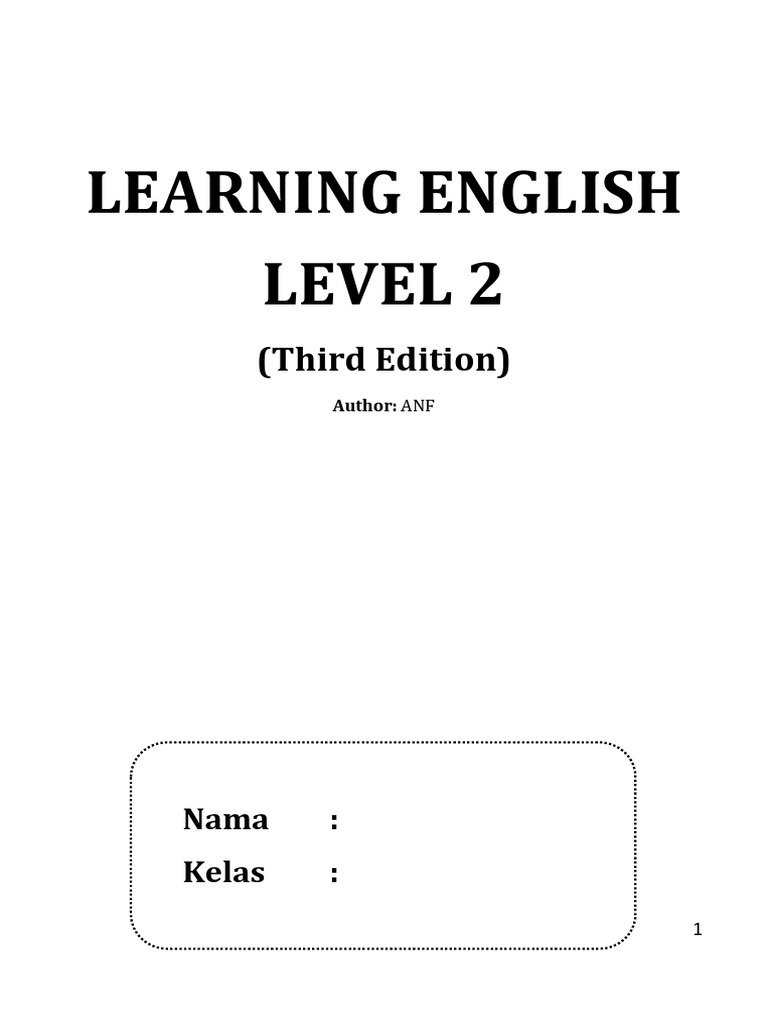 English Learning Level 2 Guide | PDF | Verb | Language Mechanics
