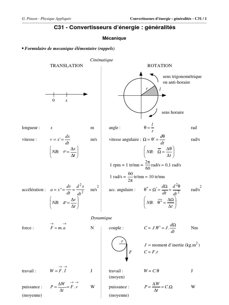 Inertie | PDF