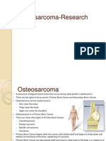 Osteosarcoma (Bone Cancer) Research
