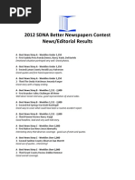Download 2012 SDNA Better Newspapers Contest News-Editorial Results by David Bordewyk SN91686162 doc pdf