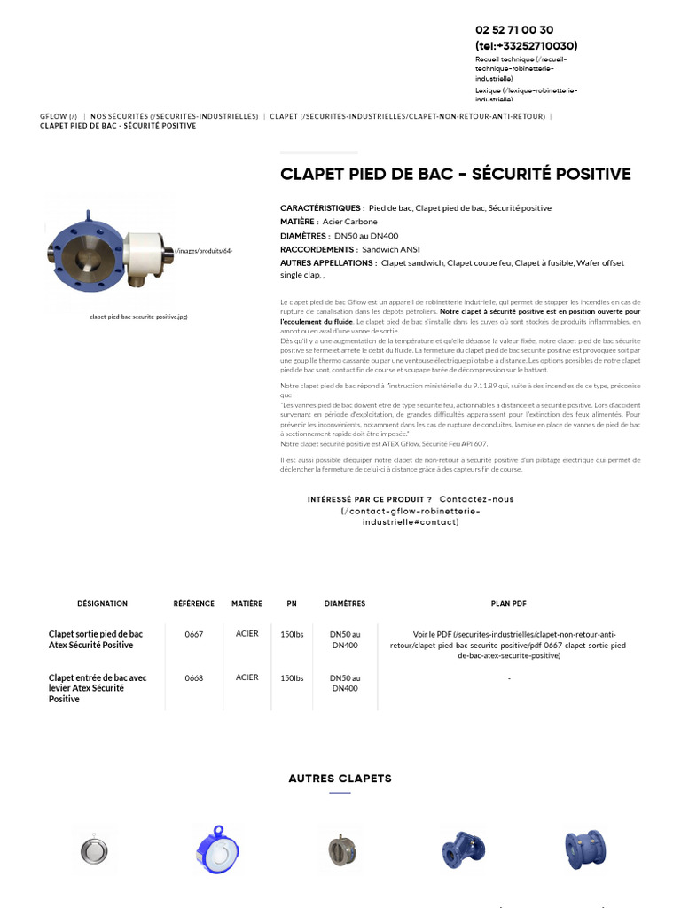 clapet-pied-de-bac-s-curit-positive-pdf-soupape-ing-nierie-m-canique