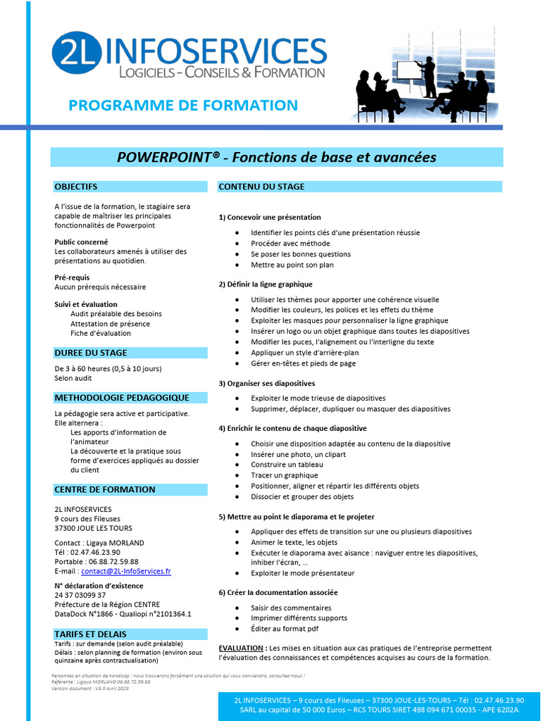 Formation PowerPoint : Maîtrisez les Fonctions | PDF | Microsoft ...