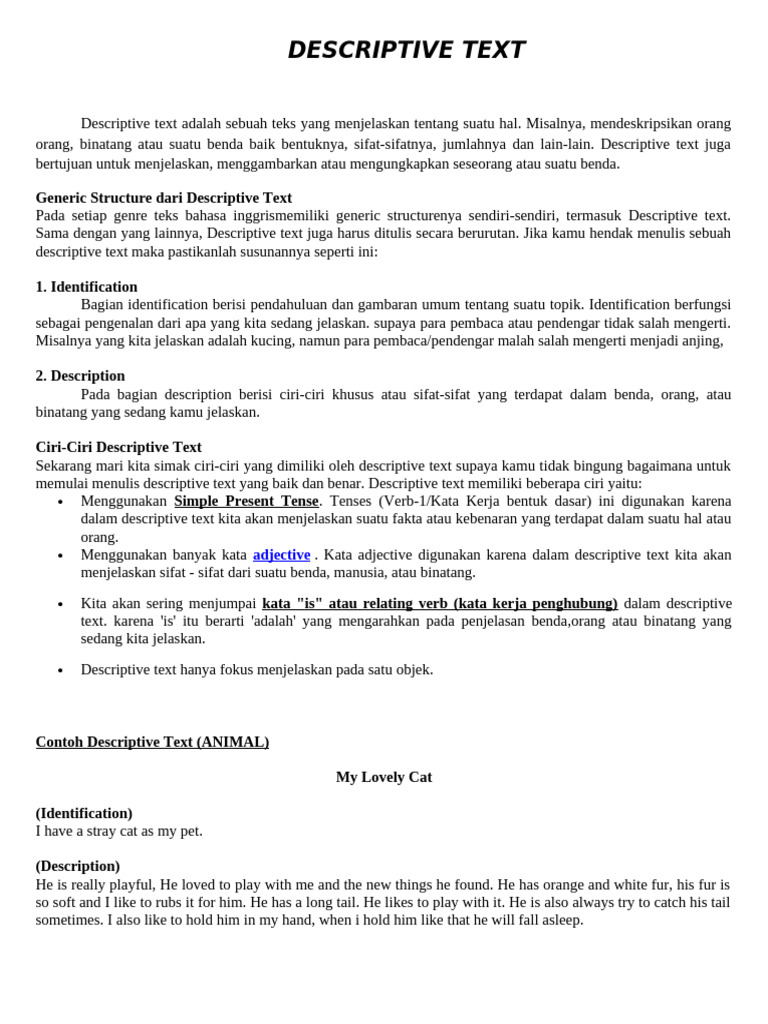 Unit 4 Descriptive Text | PDF | Bali