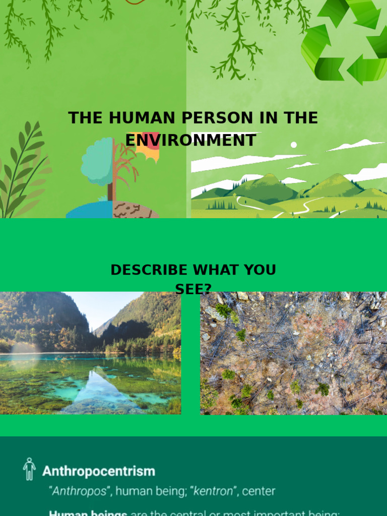 The Human Person in The Environment - 20250903 - 190424 - 0000 | PDF