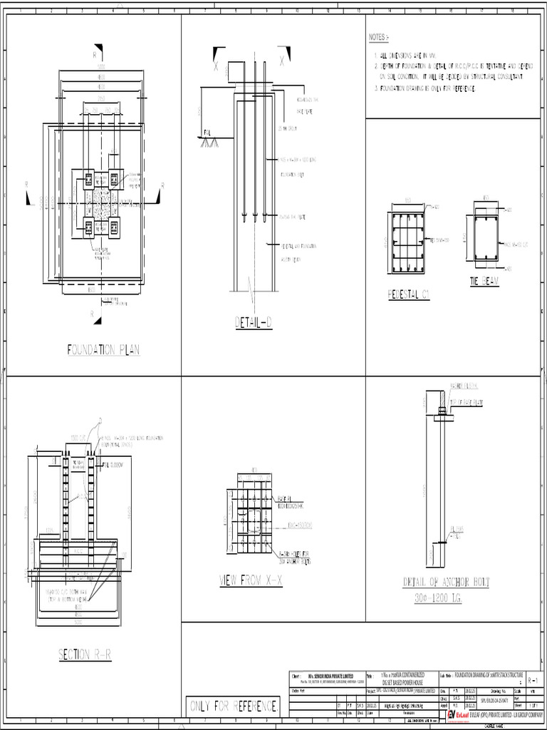 DG Stack Foundation Drawing Details | PDF