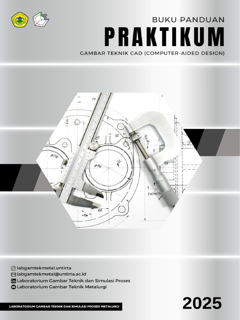 Buku Panduan Praktikum Gambar Teknik Dan Cad 2025 | PDF