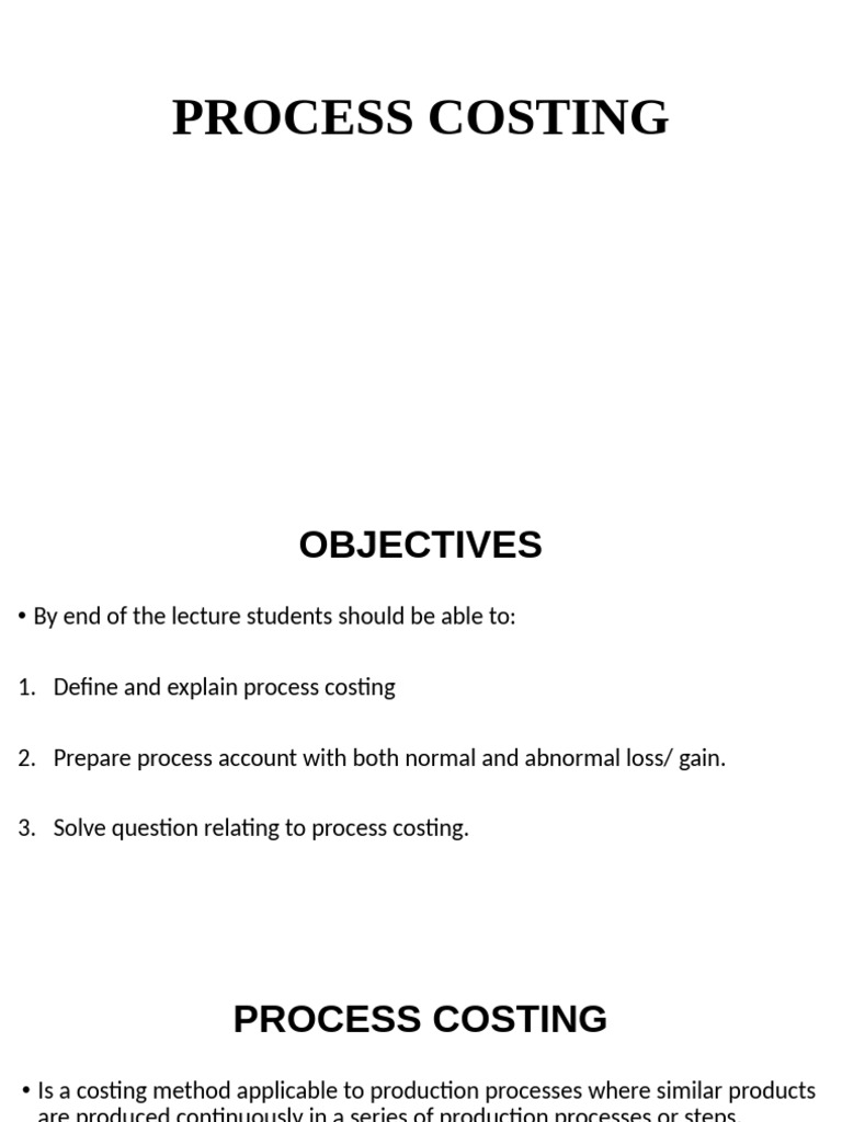 Understanding Process Costing Basics | PDF | Cost | Business