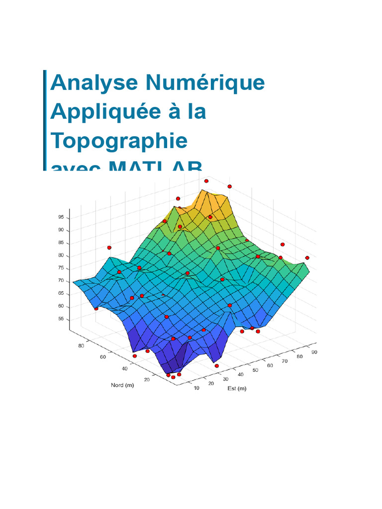 Analyse Numérique en Topographie avec MATLAB | PDF | Matrice ...