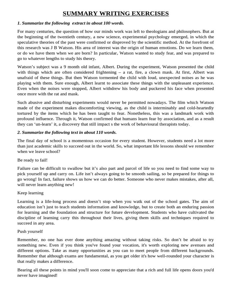 Key Life Lessons After School | PDF | Cognitive Science | Cognition
