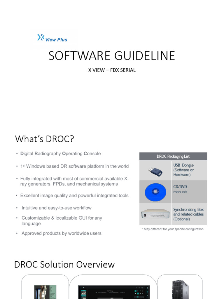 DROC: Advanced Digital Radiography Software | PDF | Operating System | Usb