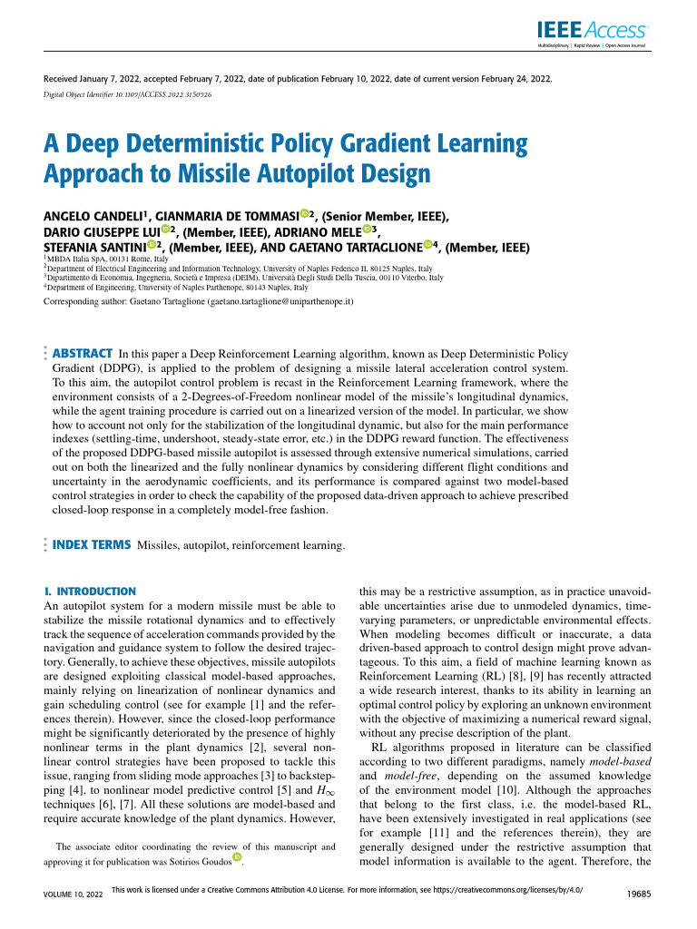 A Deep Deterministic Policy Gradient Learning | PDF | Applied Mathematics