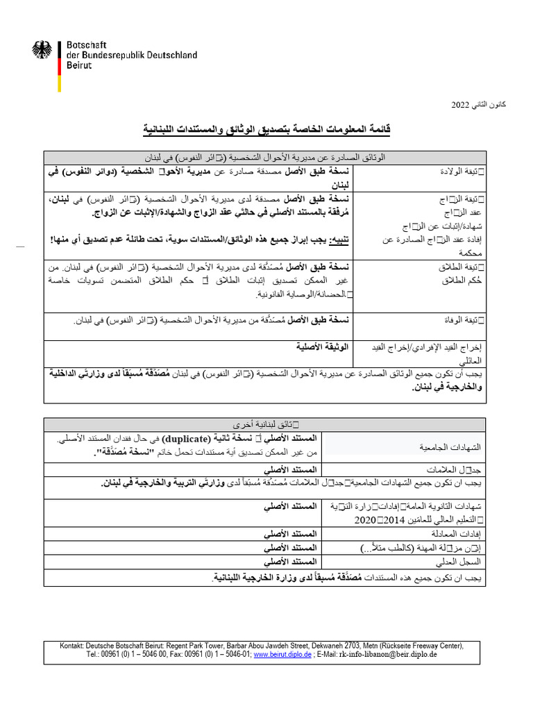 Lebanese Legalization Ar | PDF