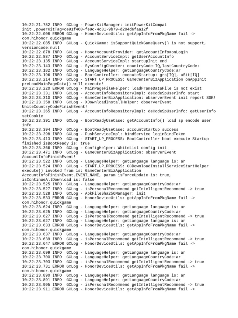 Honor Device Log Analysis Report | PDF | Digital Technology | Network ...