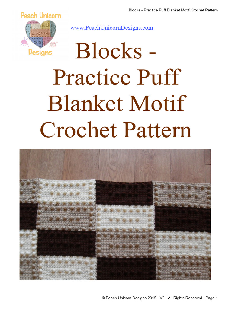 A FREE Blocks - Practice Puff Stitch Motif CP - DV 4 | PDF | Crochet ...