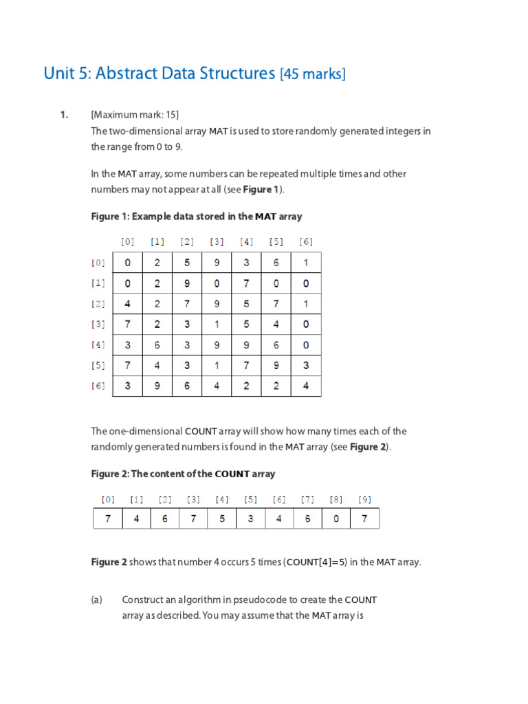 Pseudocode Algorithms for Data Structures | PDF | Algorithms | Numbers