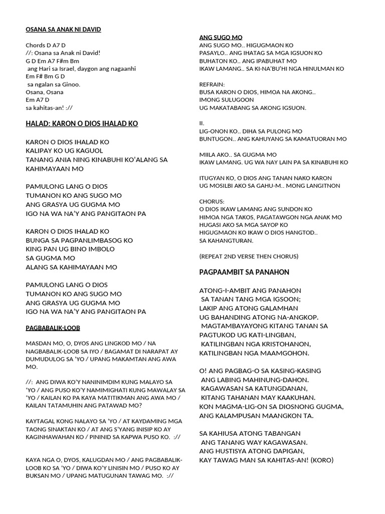 Bendita Sa Lukay | PDF